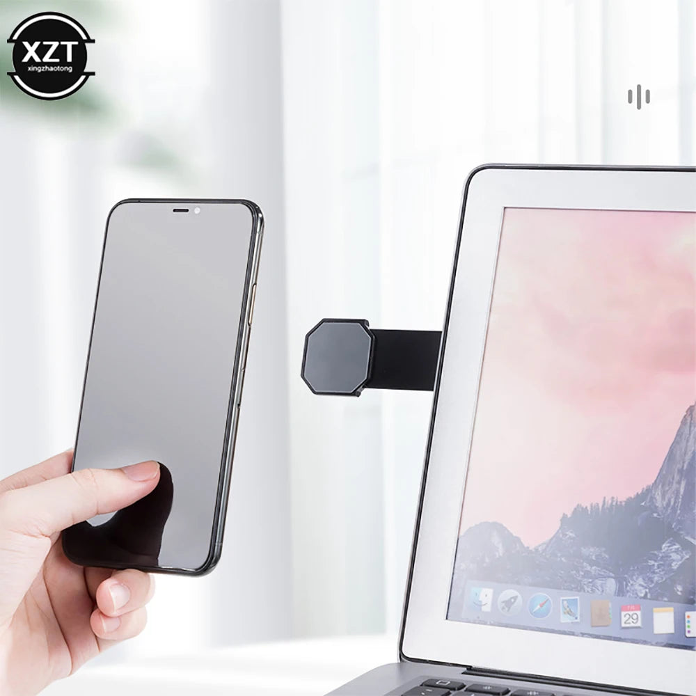 Supporto creativo per telefono. Staffa di espansione per supporto telefono laterale al monitor/tablet.