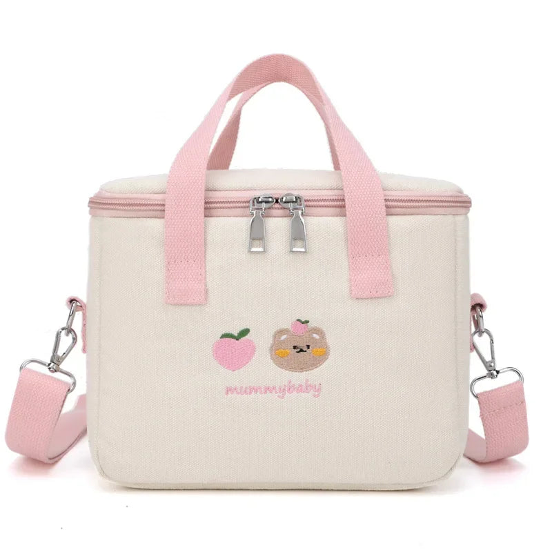 Borsa termica isolante porta vivande con simpatiche immagini “Orso”. A scelta 6 colori.