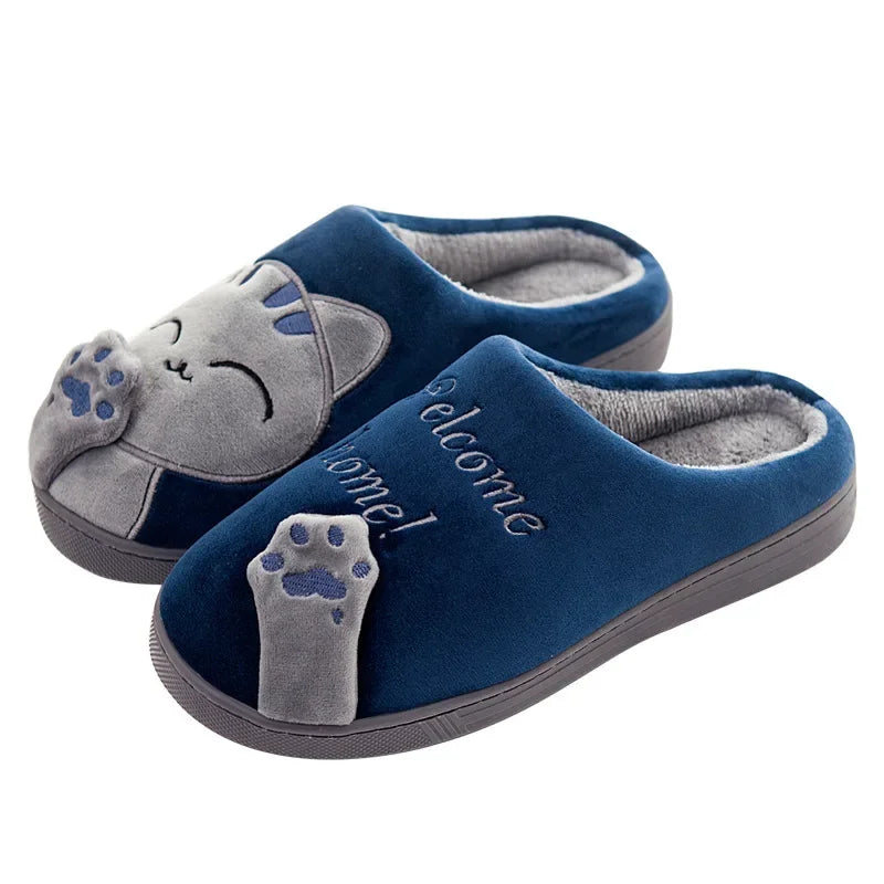 Pantofole in cotone invernali per interni. Stile, eleganza e caldo per uomo/donna.