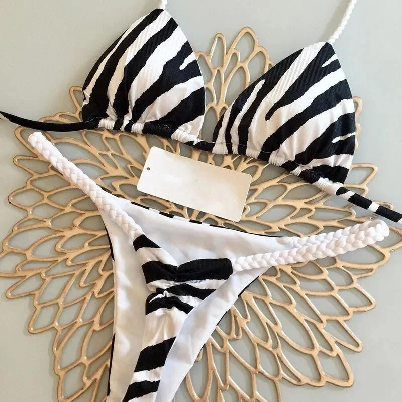 Costume Da Bagno da Donna. Set 2 pezzi con cinturino regolabile, morbido, di alta qualità, asciugatura rapida, non si restringe.