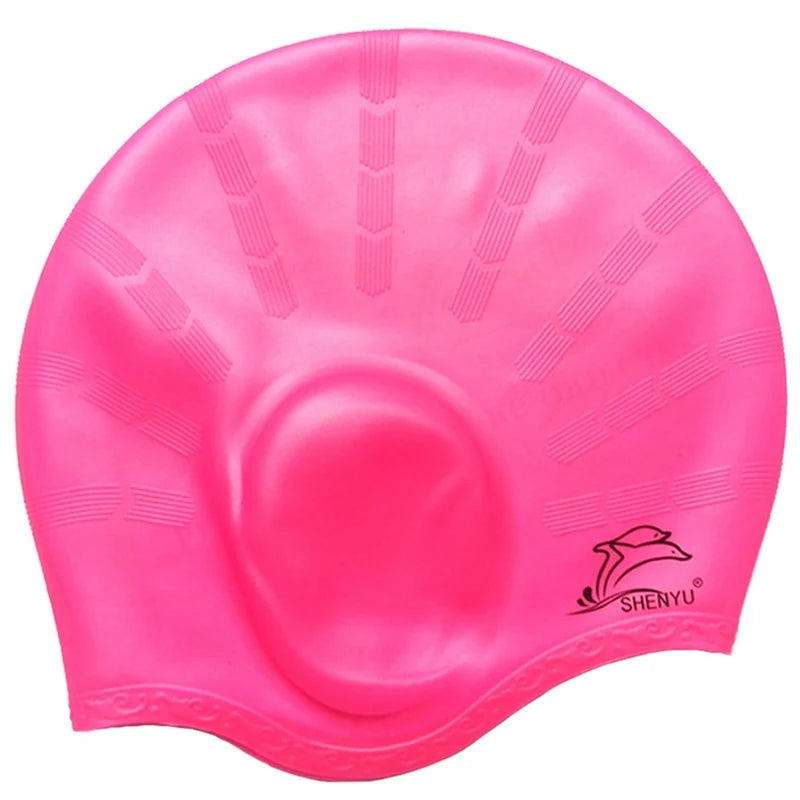 Cuffie da nuoto in silicone unisex per adulti e bambini. Impermeabili, ergonomiche per le orecchie.