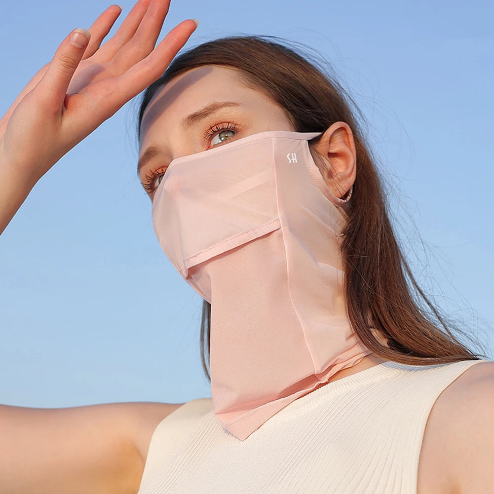 Maschera estiva sottile per protezione solare. Traspirante, lavabile, protezione UV.
