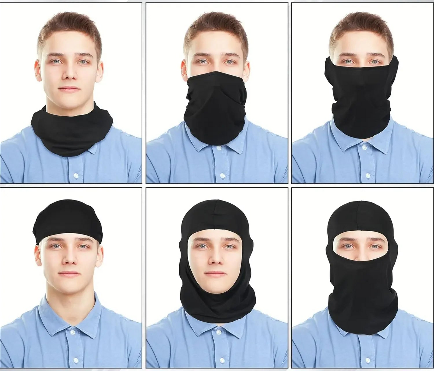 Passamontagna elasticizzato in poliestere unisex, taglia unica, ben 21 colori a scelta.