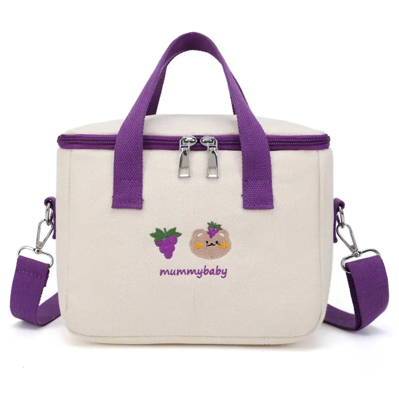 Borsa termica isolante porta vivande con simpatiche immagini “Orso”. A scelta 6 colori.