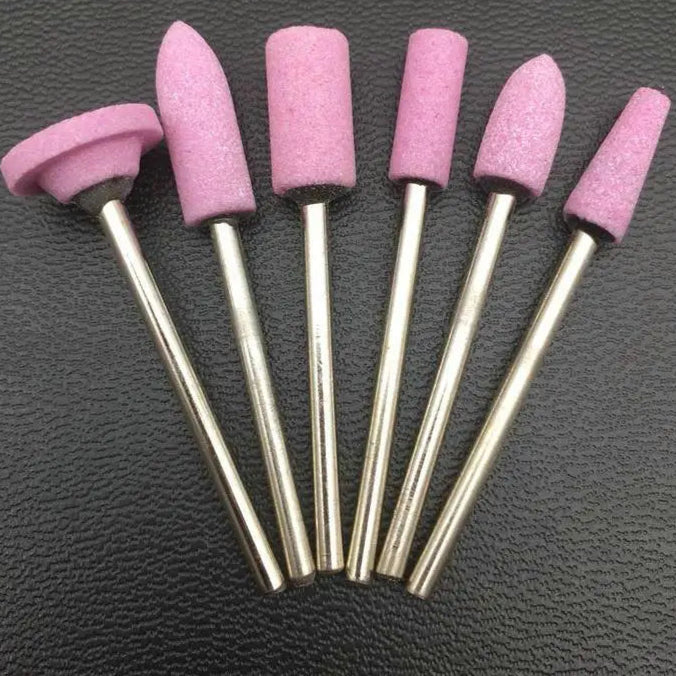 Punte per unghie in pietra di ceramica, Set 100 frese per trapano “nail art”. Essenziali per manicure/pedicure, cura delle unghie.