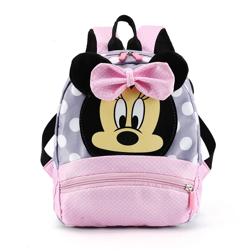 Zaino immagine “Minnie” in nylon-poliestere, impermeabile, spazioso, perfetto per asilo/scuola, tempo libero.
