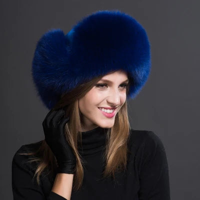 Cappello da Donna in Poliestere e Pelliccia Sintetica: Eleganza e Calore per l'Inverno.