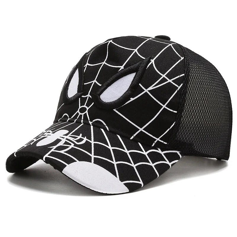 Cappello primavera/estate per bambino/a con immagini “Spider-Man”. In cotone traspirante, misura 48-54.