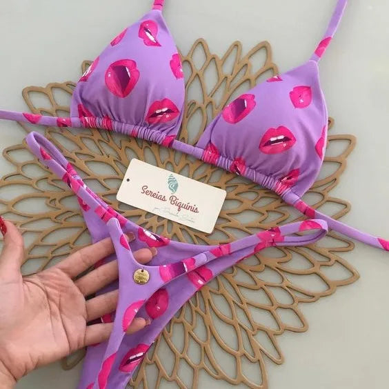 Costume Da Bagno da Donna. Set 2 pezzi con cinturino regolabile, morbido, di alta qualità, asciugatura rapida, non si restringe.