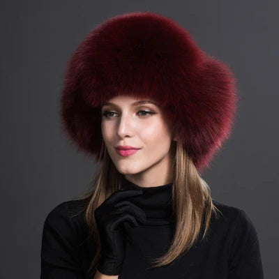 Cappello da Donna in Poliestere e Pelliccia Sintetica: Eleganza e Calore per l'Inverno.