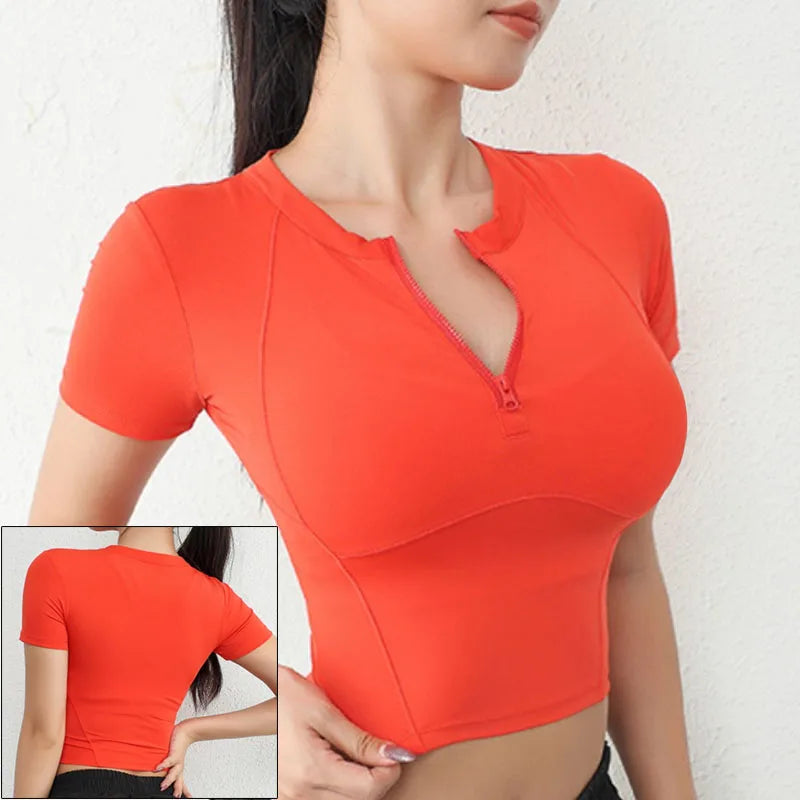Top/T-shirt sportiva/casual, manica lunga, per donna. Misure e 9 colori a scelta.