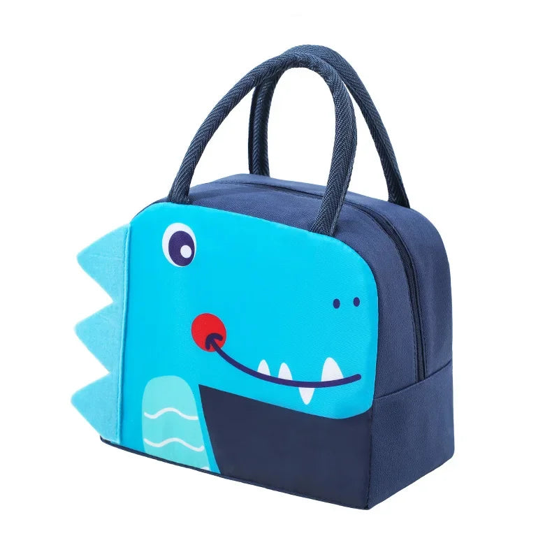 Borsa termica isolante porta vivande per bambini con immagini simpatici animali. Figure e colori a scelta.