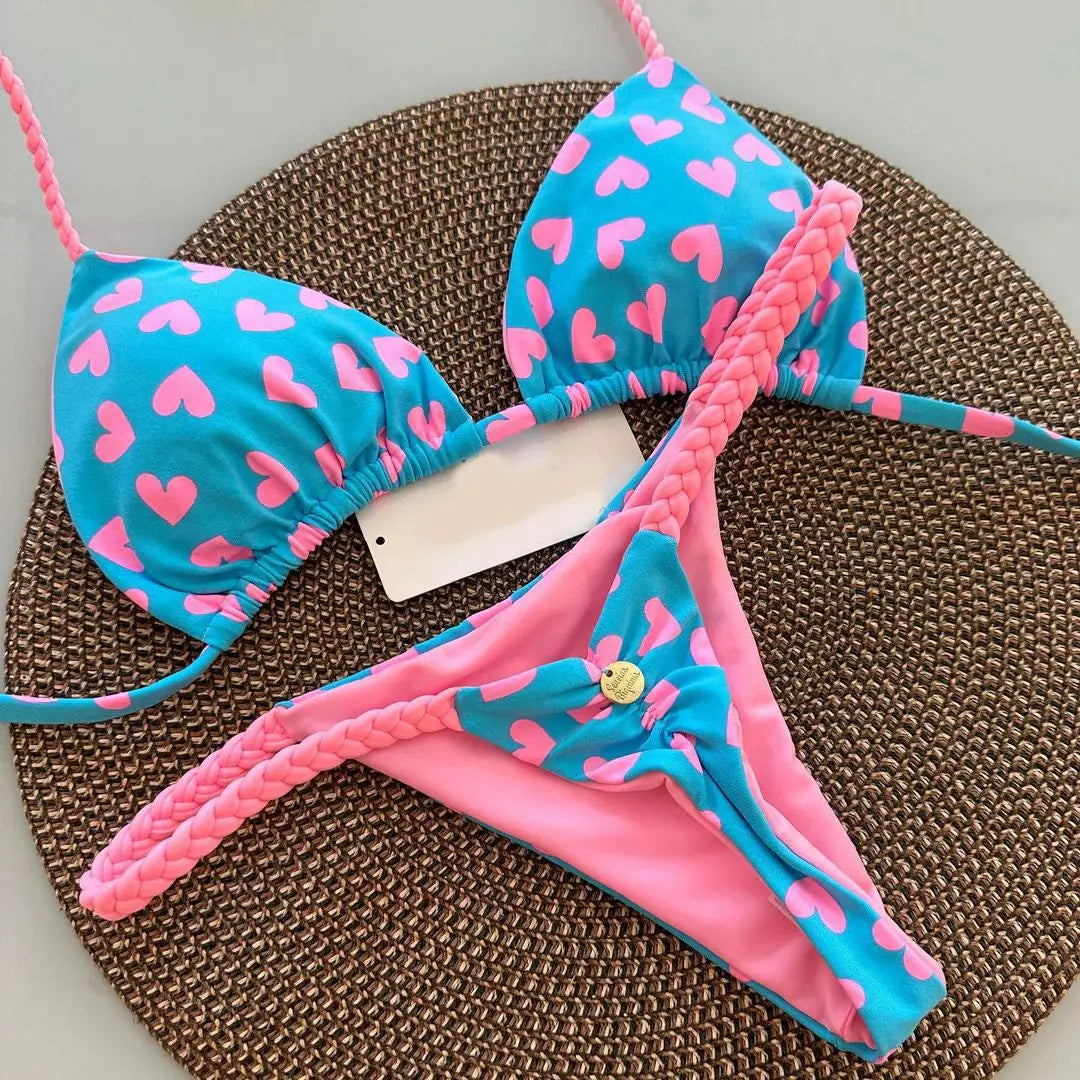 Costume Da Bagno da Donna. Set 2 pezzi con cinturino regolabile, morbido, di alta qualità, asciugatura rapida, non si restringe.