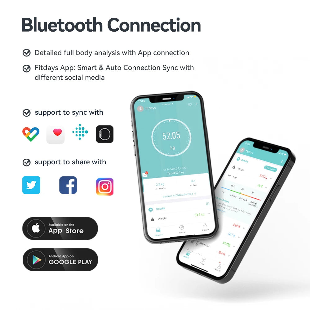 Bilancia intelligente per il corpo. Bilancia digitale intelligente con schermo a colori TFT, frequenza cardiaca, bilancia per peso corporeo intelligente precisa e professionale. Collegamento wireless con smartphone attraverso l’app dedicata.