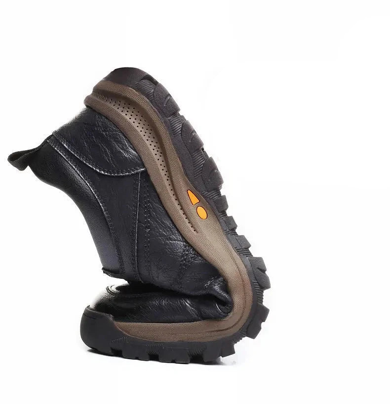 Scarpa da uomo, in pelle poliestere, impermeabile, traspirante, morbida.