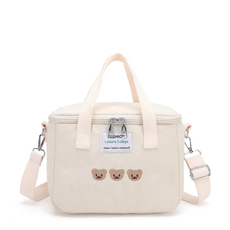 Borsa termica isolante porta vivande con simpatiche immagini “Orso”. A scelta 6 colori.