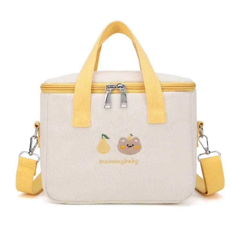 Borsa termica isolante porta vivande con simpatiche immagini “Orso”. A scelta 6 colori.