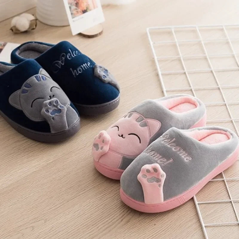 Pantofole in cotone invernali per interni. Stile, eleganza e caldo per uomo/donna.