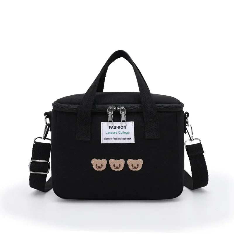 Borsa termica isolante porta vivande con simpatiche immagini “Orso”. A scelta 6 colori.