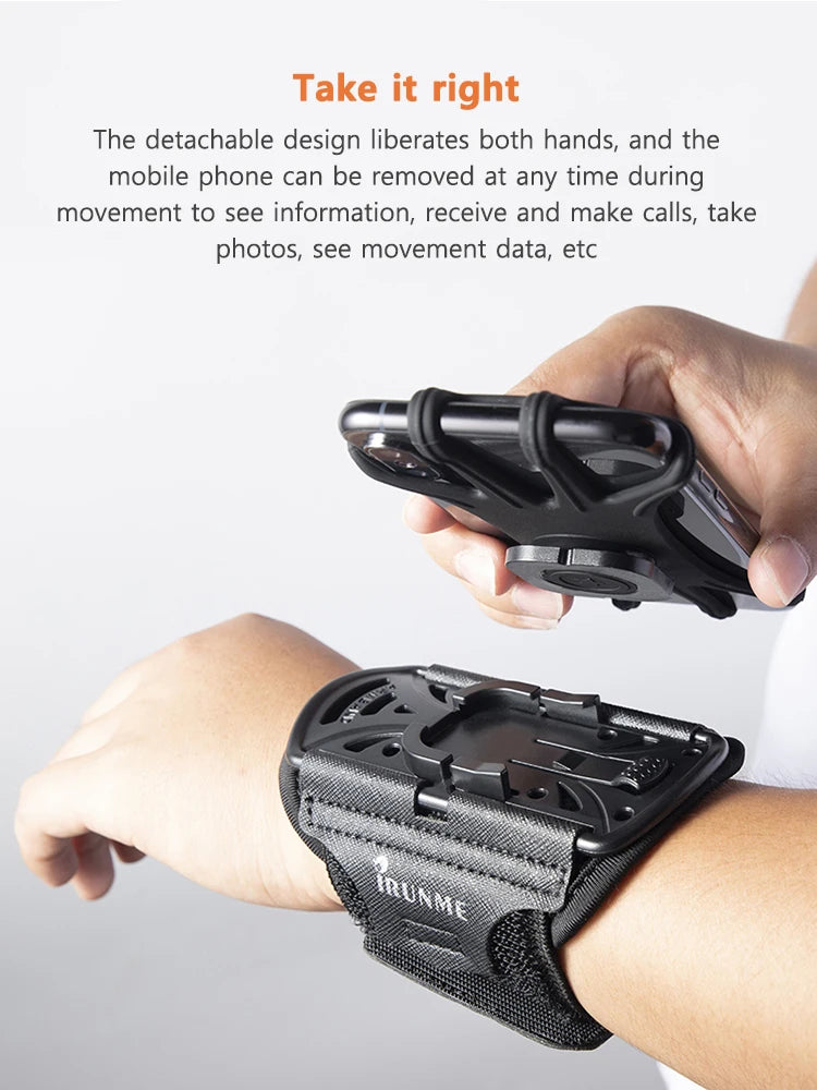 Supporto da Polso per Smartphone con Rotazione a 360° – Libertà Totale in Movimento!
