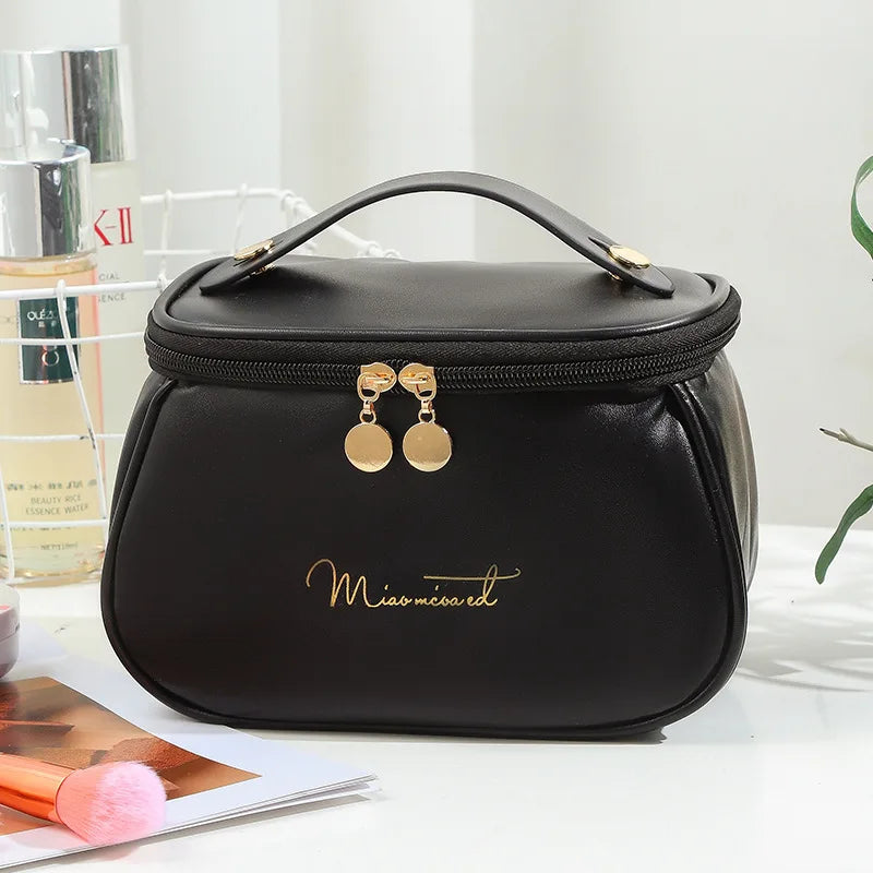 🧳 Beauty Case da Viaggio in Pelle PU – Grande Capacità, Impermeabile e Multifunzione.