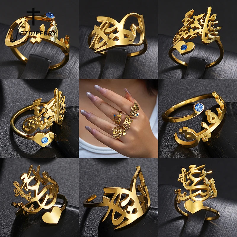 Anello Personalizzato con Nome in Arabo: Un Gioiello Unico per Te.