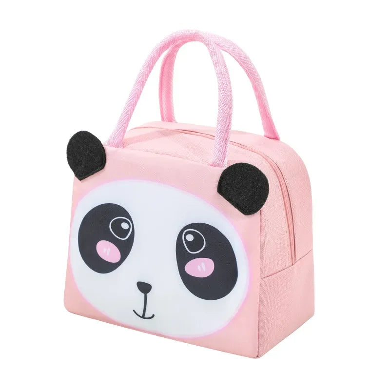 Borsa termica isolante porta vivande per bambini con immagini simpatici animali. Figure e colori a scelta.