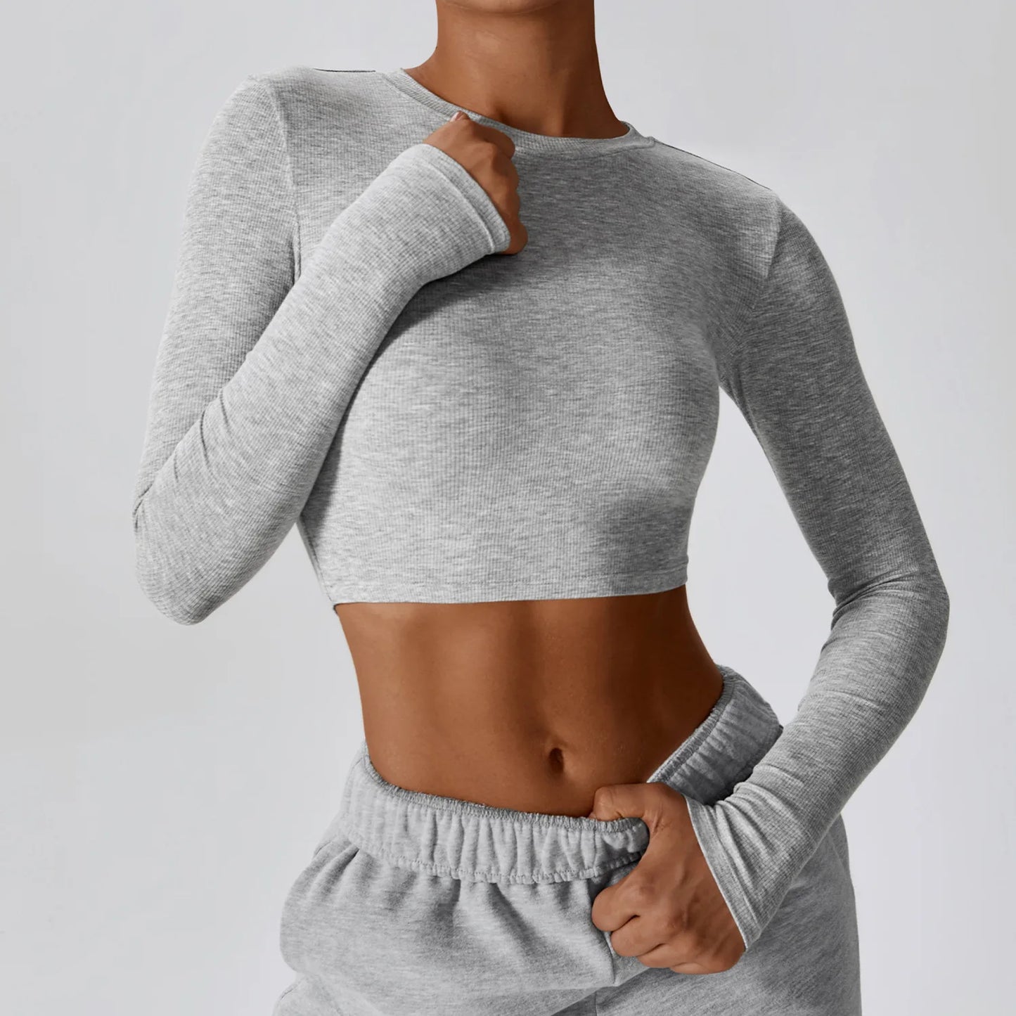 Top/T-shirt sportiva/casual, manica lunga, per donna. Misure e colori a scelta.