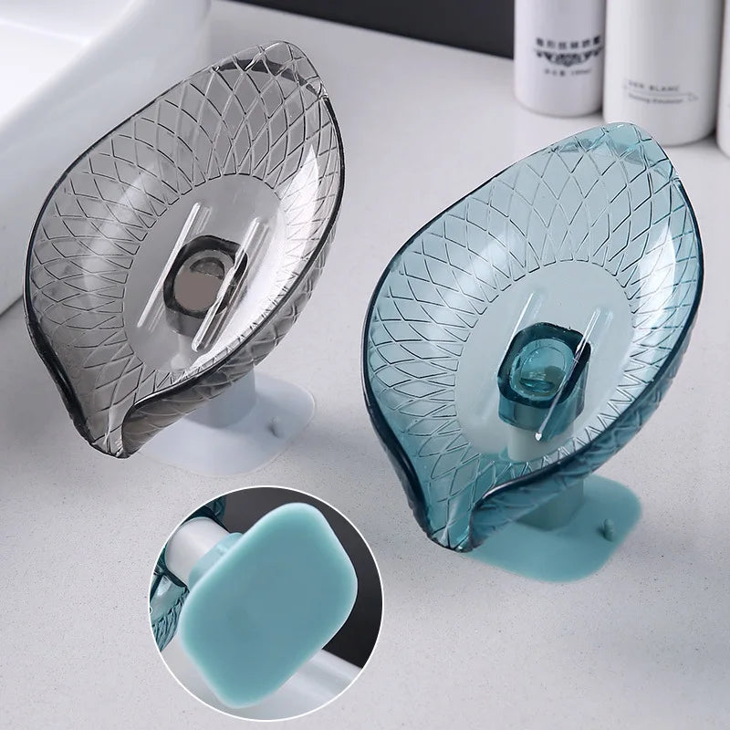 Portasapone con canale di scarico a forma di foglia per cucina, bagno.