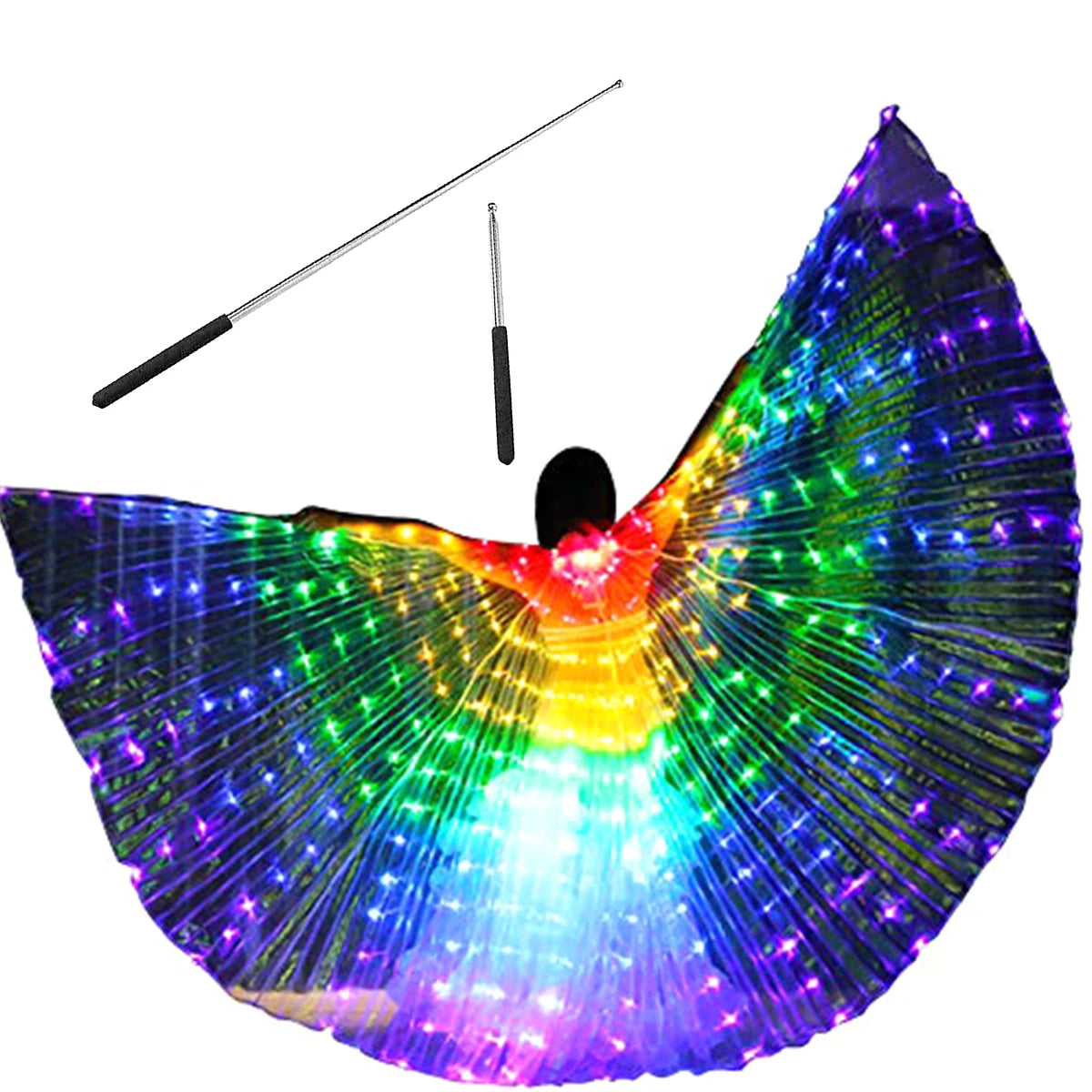Ali di Fata a LED con Controllo Doppia Velocità. Magia Luminosa per distinguersi in occasioni importanti.