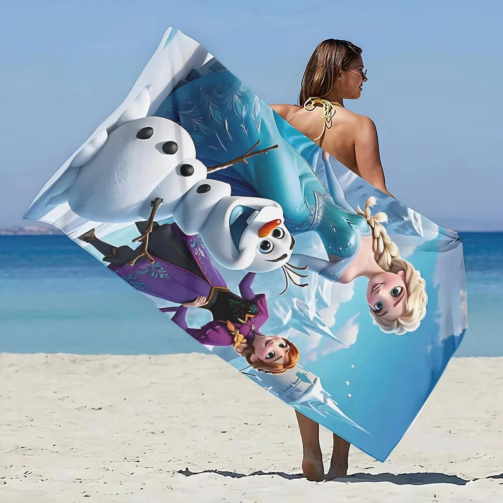 Asciugamano per bambine con immagini cartone animato “Frozen”. Varie misure a scelta.
