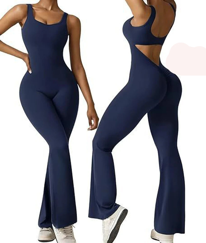 Tuta completa con top. Set pezzo unico elasticizzato, sportivo/casual da donna, 5 colori, 4 taglie.
