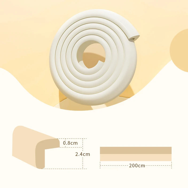 Striscia di protezione paraurti per bambini. In PVC colorata con nastro biadesivo. Extra spessa per la sicurezza dei bambini.