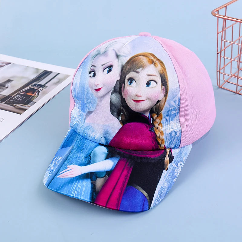 Cappello primavera/estate per bambino/a con immagini a scelta cartoni animati. Protezione a 360° in cotone traspirante.