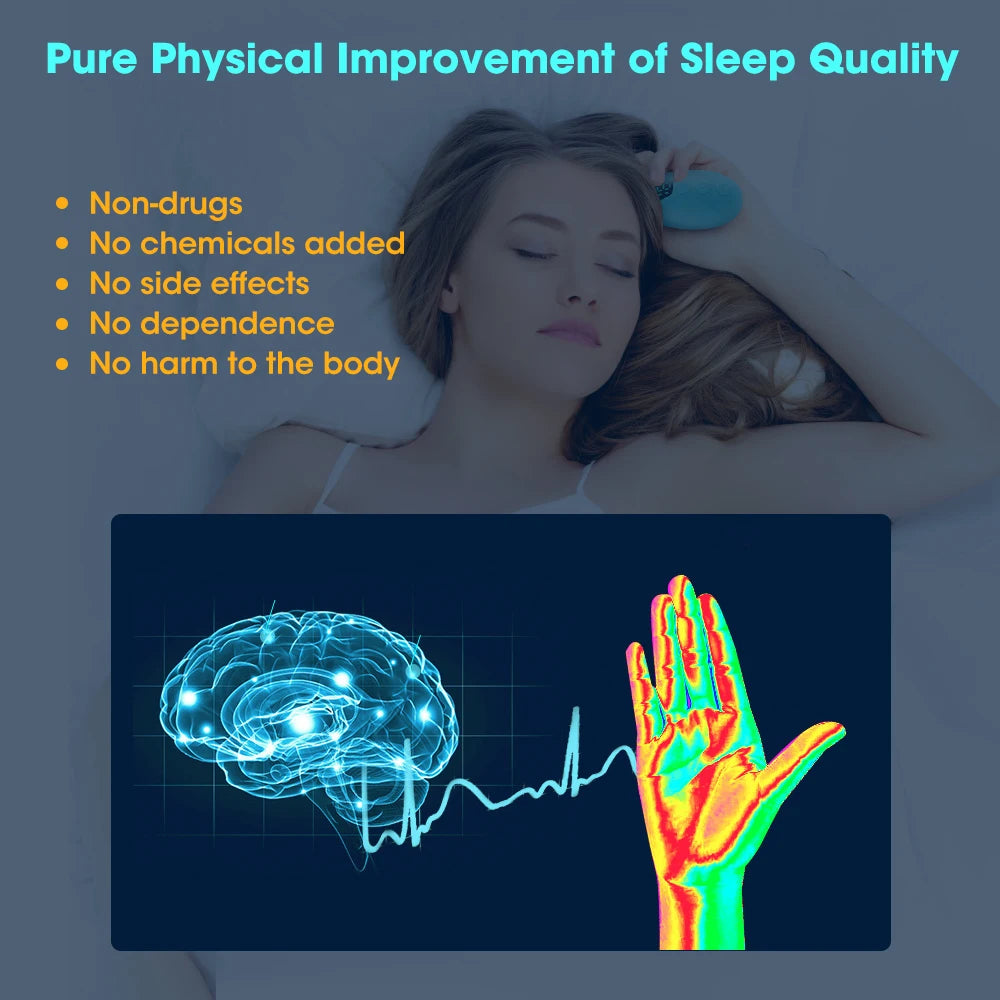 Dispositivo EMS per il Sonno – Rilassamento e Addormentamento Rapido Senza Farmaci.