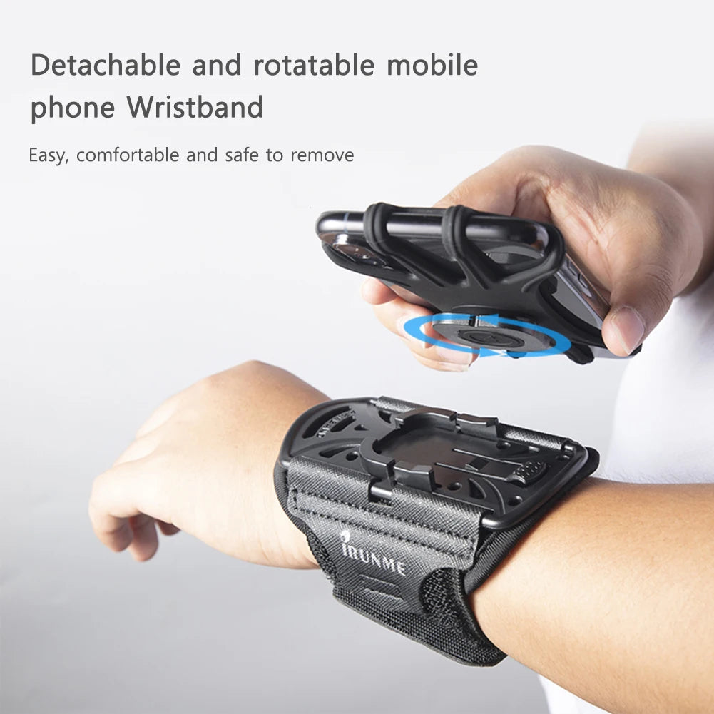 Supporto da Polso per Smartphone con Rotazione a 360° – Libertà Totale in Movimento!