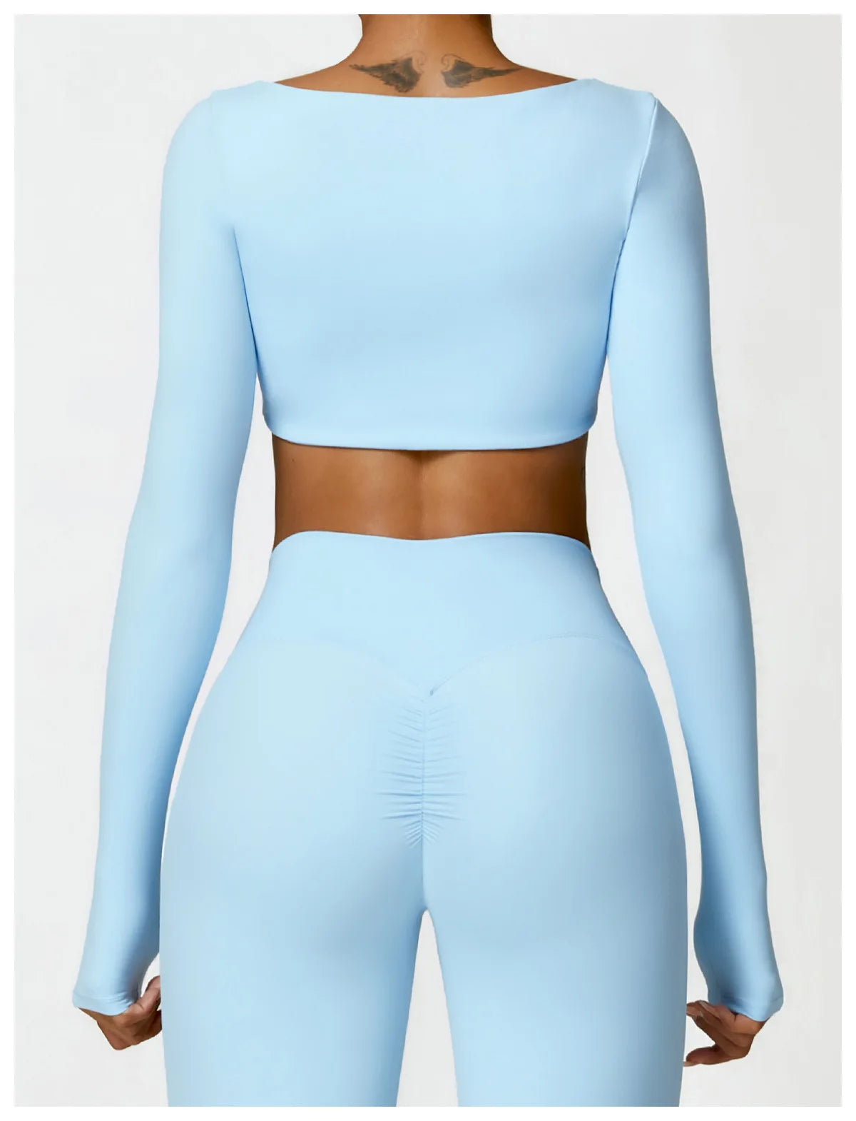 Top/T-shirt sportiva/casual, manica lunga, per donna. Misure e 6 colori a scelta.