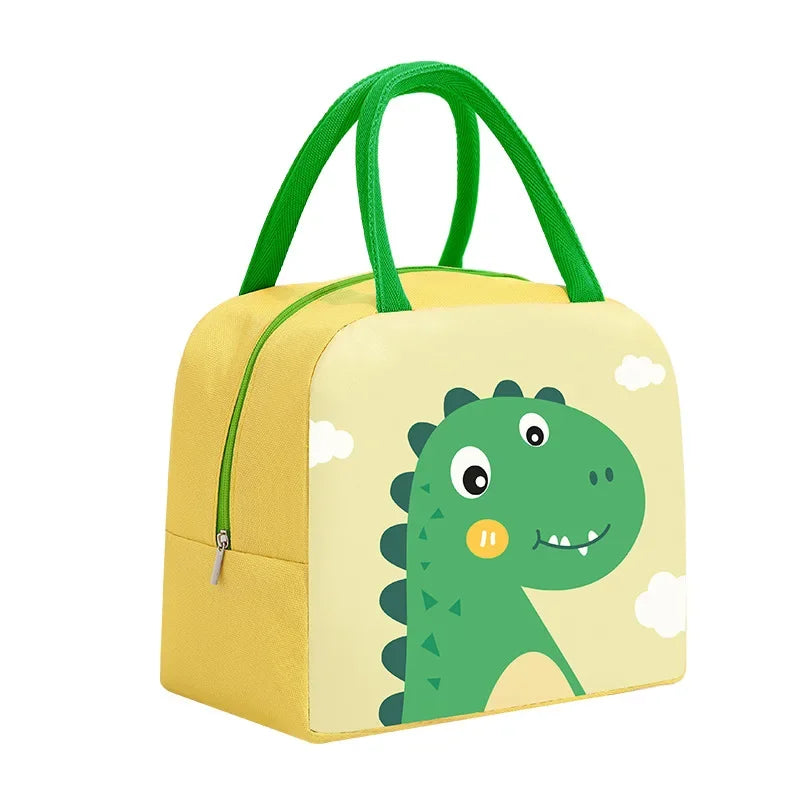 Borsa termica isolante porta vivande per bambini con immagini simpatici animali. Figure e colori a scelta.