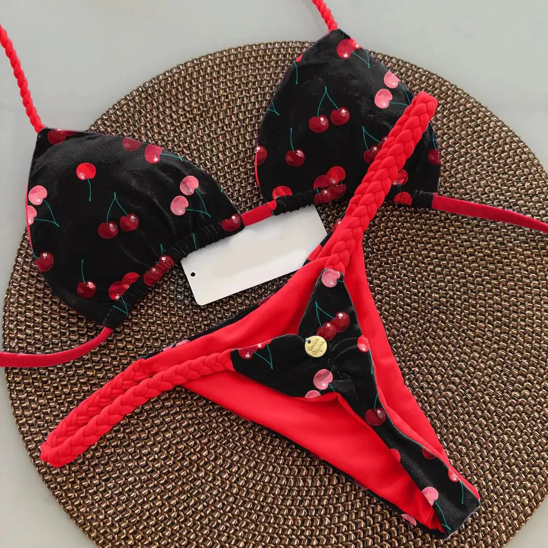 Costume Da Bagno da Donna. Set 2 pezzi con cinturino regolabile, morbido, di alta qualità, asciugatura rapida, non si restringe.