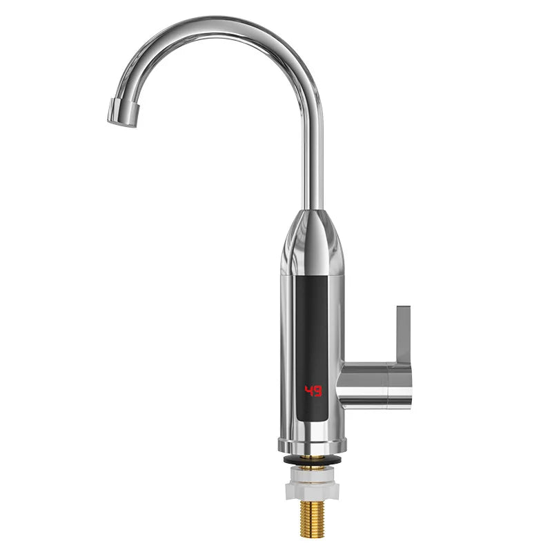 Rubinetto scaldabagno istantaneo elettrico 3000w in acciaio inossidabile.
