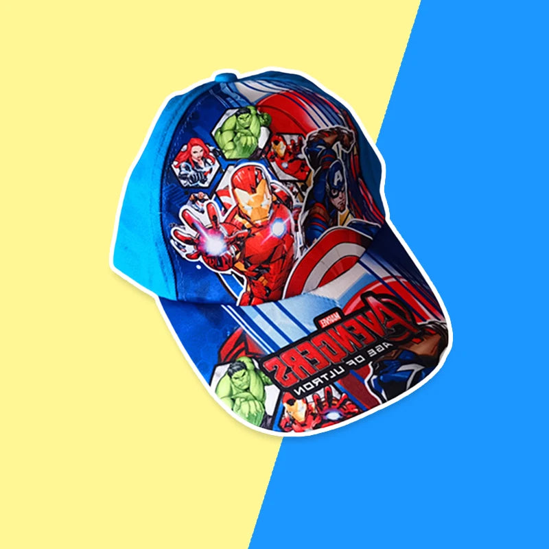 Cappello primavera/estate per bambino/a con immagini a scelta cartoni animati. Protezione a 360° in cotone traspirante.