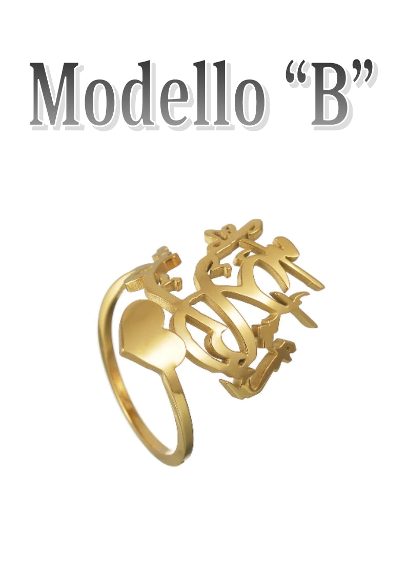 Anello Personalizzato con Nome in Arabo: Un Gioiello Unico per Te.