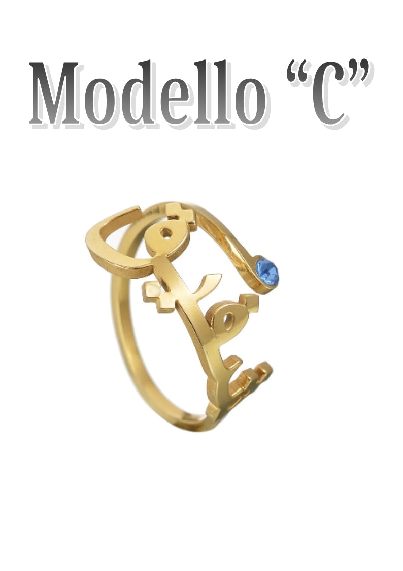 Anello Personalizzato con Nome in Arabo: Un Gioiello Unico per Te.