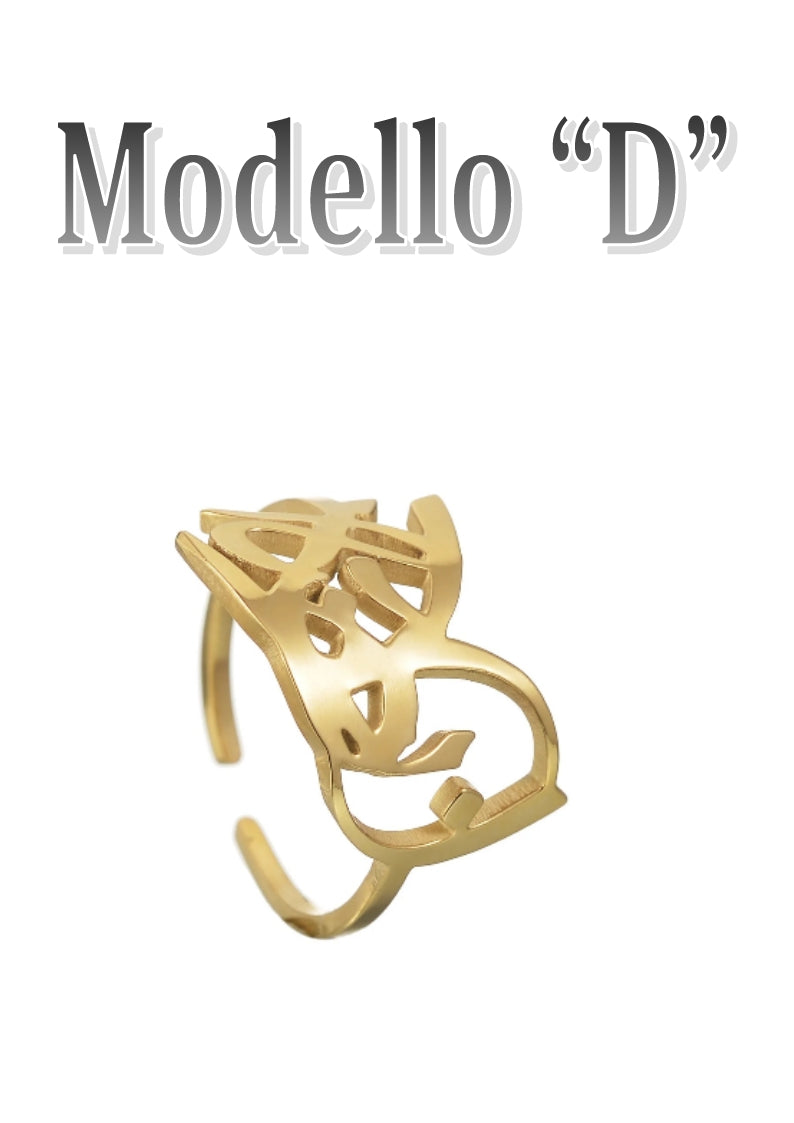 Anello Personalizzato con Nome in Arabo: Un Gioiello Unico per Te.