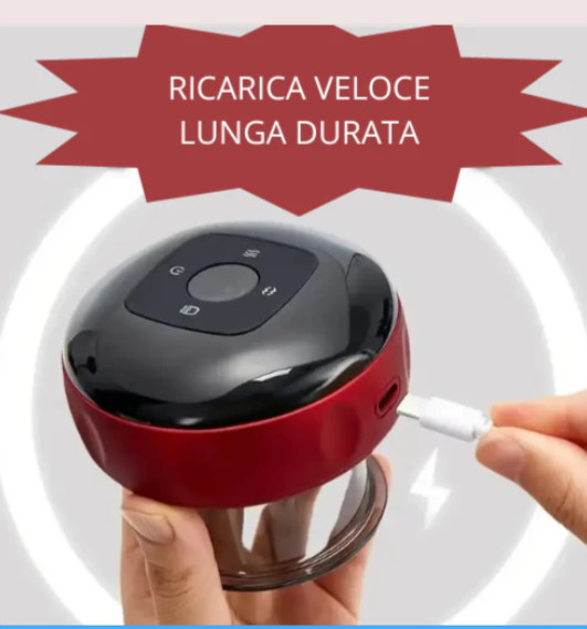 Massaggiatore 3 in 1 Venture – Coppettazione, Gua Sha e Massaggio con Riscaldamento | 12 Livelli di Aspirazione | USB Ricaricabile. Bruciatore di grasso, anticellulite.