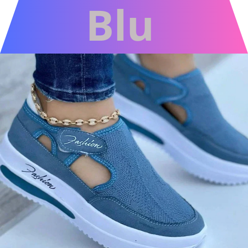 Designer Brand Red Blue Women Sneakers High Quality Tennis Female Canvas Casual Shoes Ladies Platform Hollow Out Sport Shoes