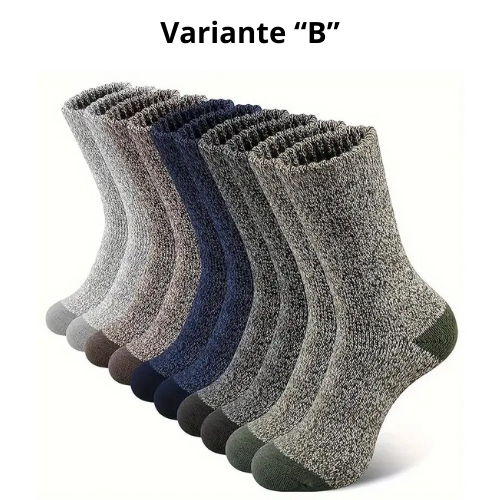 5 Pairs Merino Wool Socks For Men, Super Thick Hiking Socks Thermal Socks For Cold Weather