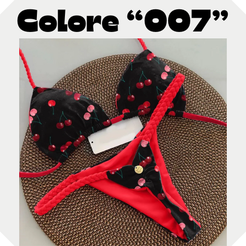 New Women's Bikini Split Print Swimwear Fashion G-string Beach Holiday