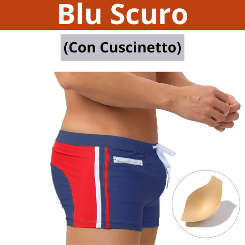 Mens Swimwear With Push-Up Swimming Trunks Boxer With Pocket Hi-Q Sexy Men Breathable Swim Suit Speed Beach Shorts sunga