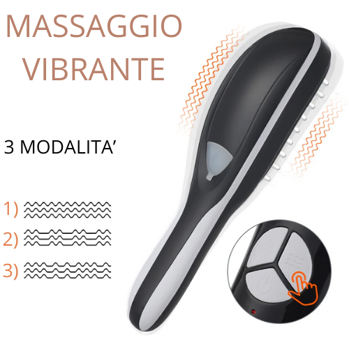 Electric Spray Massage Comb With Hair Growth Oil Blue Red Light Therapy Vibration Nourish Scalp Brush Head Massager Applicator